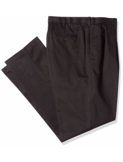 Savane Men's Big and Tall Pleated Performance Chino Pant