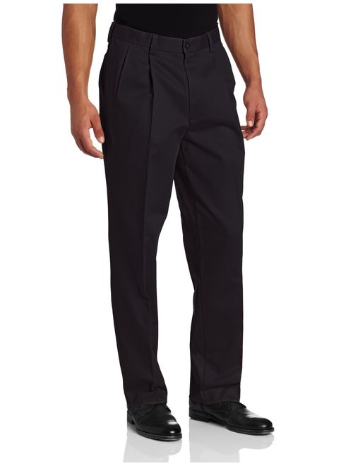 Savane Men's Big and Tall Pleated Performance Chino Pant