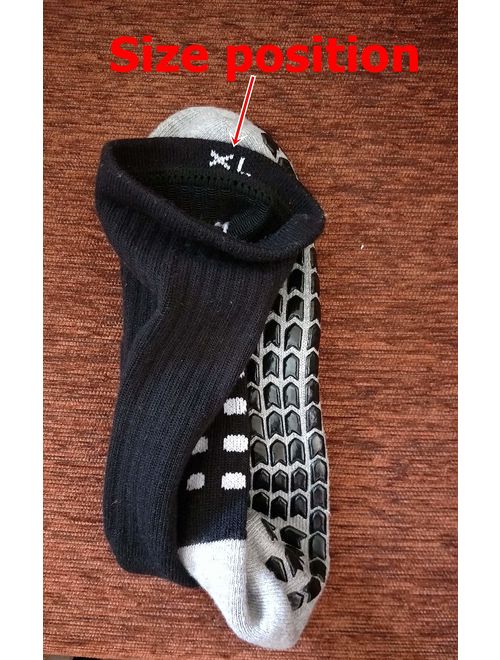 RATIVE Anti Slip Non Skid Slipper Hospital Socks with grips for Adults Men Women