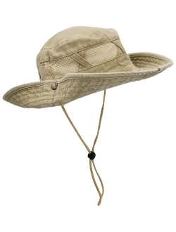 Outdoor Summer Boonie Hat for Hiking, Camping, Fishing, Operator Floppy Military Camo Sun Cap for Men or Women