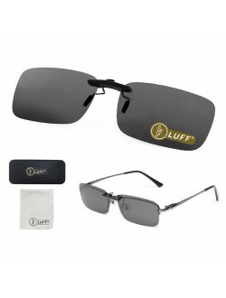 Polarized Clip on Sunglasses for Prescription/Myopia Eyeglasses Outdoor/Driving