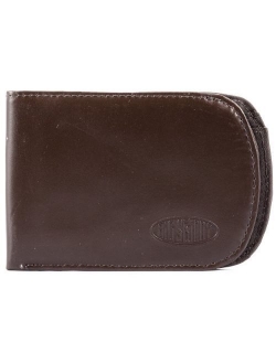 Big Skinny Men's Curve Leather Bi-Fold Slim Wallet, Holds Up to 20 Cards