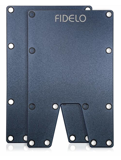 FIDELO Minimalist Wallet For Men - Slim RFID Credit Card Holder Money Clip