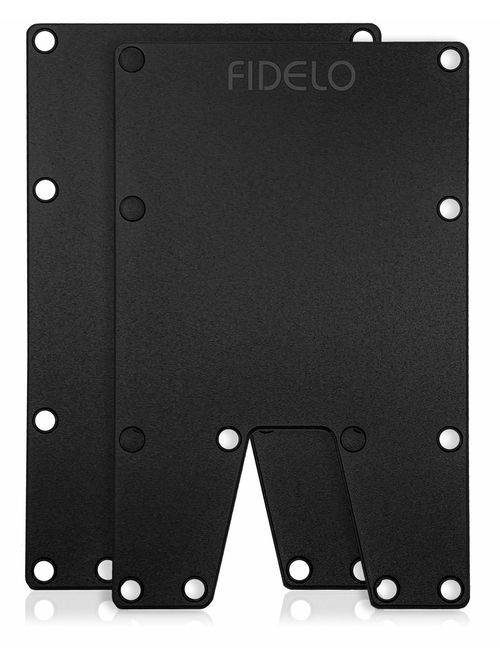 FIDELO Minimalist Wallet For Men - Slim RFID Credit Card Holder Money Clip