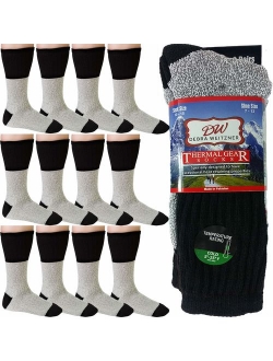 Mens Womens Thermal Socks Ultra Warm Thick Boot Socks 12-pack By DEBRA WEITZNER