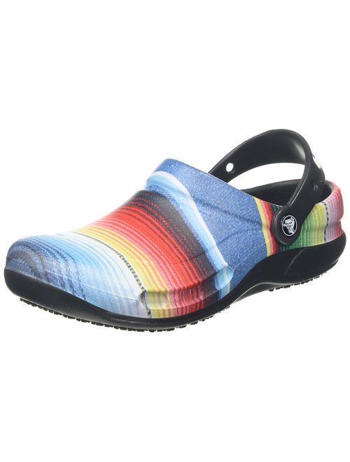 tie dye bistro crocs