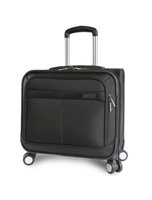 Perry Ellis 8-Wheel Spinner Mobile Office, Black