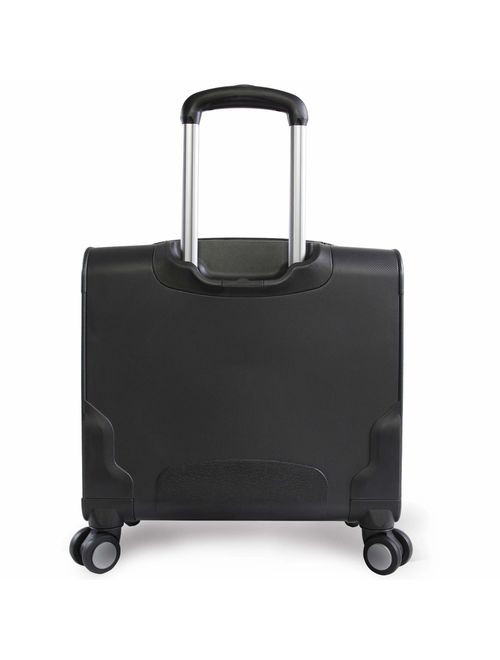 Perry Ellis 8-Wheel Spinner Mobile Office, Black