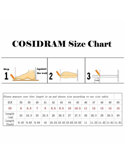 COSIDRAM Men Casual Shoes Sneakers Loafers Breathable Comfort Walking Shoes Fashion Driving Shoes Luxury Leather Shoes for Male Business Work Office Dress Outdoor