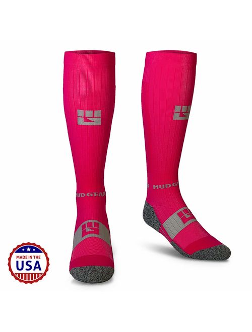 MudGear Premium Compression Socks - OCR Socks, Compression Socks for Women, Compression Socks for Men, Trail Running Socks