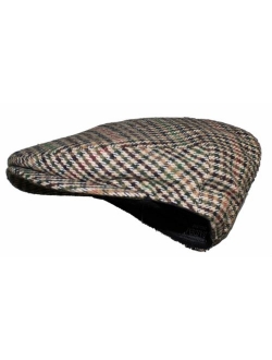 Ted and Jack - Street Easy Herringbone Driving Cap with Quilted Lining