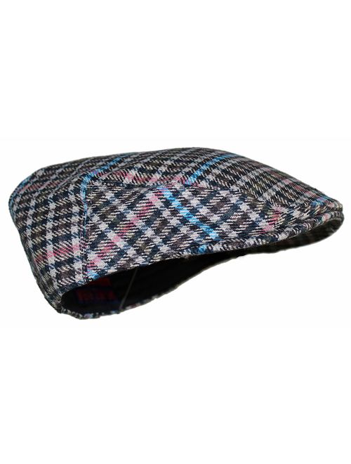 Ted and Jack - Street Easy Herringbone Driving Cap with Quilted Lining