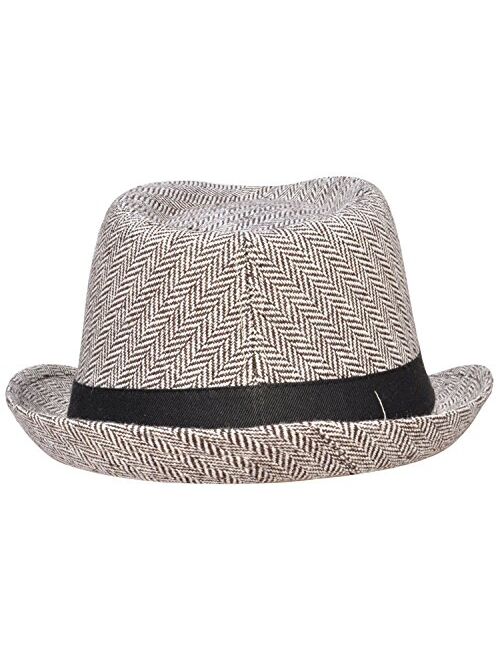 YoungLove Classic Gangster Stain-Resistant Crushable Gentleman's Fedora