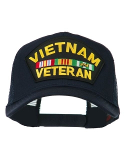 e4Hats.com Vietnam Veteran Military Patched Mesh Back Cap