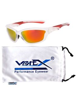 Men's Polarized Sport Sunglasses - High Performance Sleek Design - Non Slip Nose Pads - Provides Excellent Coverage