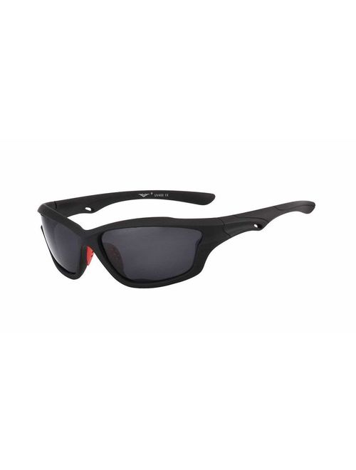 Men's Polarized Sport Sunglasses - High Performance Sleek Design - Non Slip Nose Pads - Provides Excellent Coverage