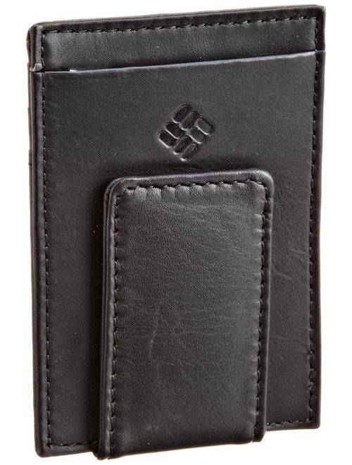 Columbia Leather Wallets for Men - Smart Slim Thin Minimalist Travel Front Pocket Card Money Holder for Travel