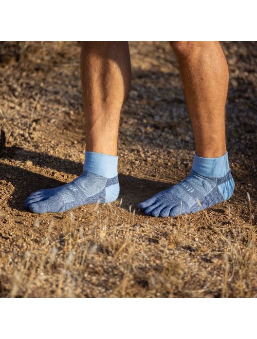 Injinji Men's Trail Midweight Mini Crew Toesocks