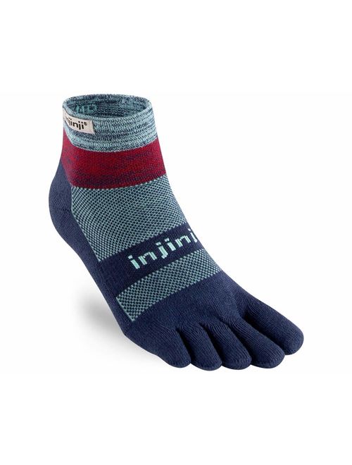 Injinji Men's Trail Midweight Mini Crew Toesocks