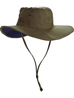 UPF 50  Men's Leo Shapeable Wide Brim Hat - Sun Protective