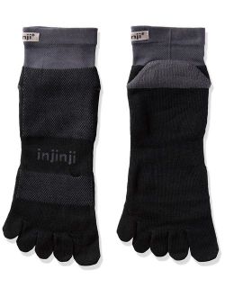 Injinji Men's Run Midweight Mini Crew Toesocks