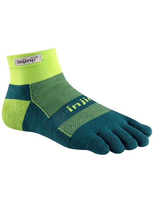 Injinji Men's Run Midweight Mini Crew Toesocks