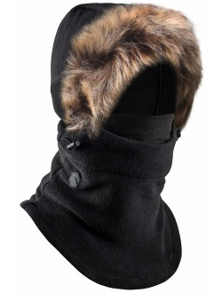 Balaclava Ski Mask - Extreme Cold Weather Face Mask - Heavyweight Fleece Hood Snow Gear for Men & Women