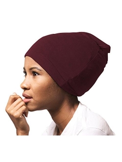 ADAMA Satin Lined Jersey Beanie