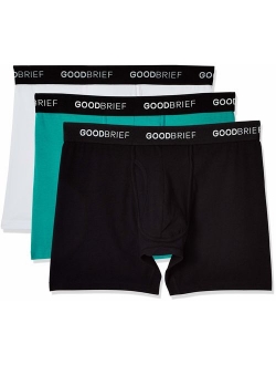 Good Brief Men's Cotton Stretch Classic Fit Boxer Briefs (3-Pack / 5-Pack)