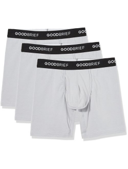 Good Brief Men's Cotton Stretch Classic Fit Boxer Briefs (3-Pack / 5-Pack)