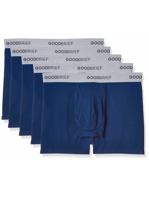 Good Brief Men's Cotton Stretch Classic Fit Boxer Briefs (3-Pack / 5-Pack)