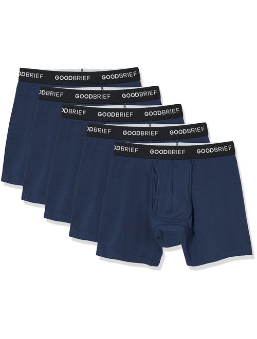 Good Brief Men's Cotton Stretch Classic Fit Boxer Briefs (3-Pack / 5-Pack)