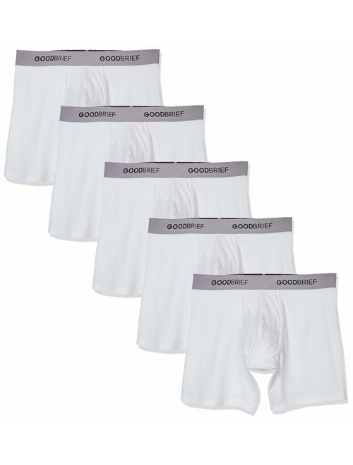 Good Brief Men's Cotton Stretch Classic Fit Boxer Briefs (3-Pack / 5-Pack)