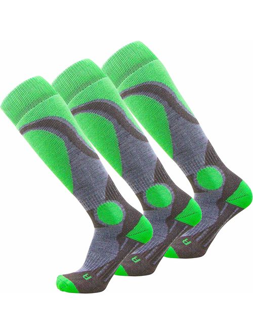 Pure Athlete Wool Elite Ski Socks Men - Lightweight Merino Wool Warm Skiing Sock, Women Snowboarding