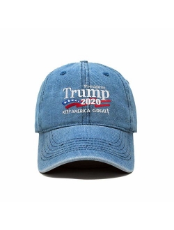 Trump 2020 Keep America Great Campaign Embroidered US Hat Baseball Cotton Cap