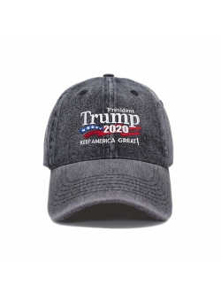 Trump 2020 Keep America Great Campaign Embroidered US Hat Baseball Cotton Cap