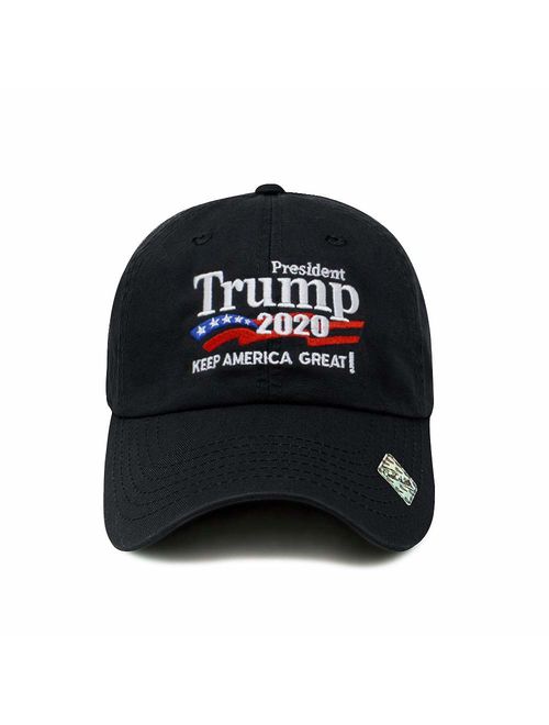 Trump 2020 Keep America Great Campaign Embroidered US Hat Baseball Cotton Cap