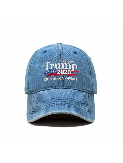 Trump 2020 Keep America Great Campaign Embroidered US Hat Baseball Cotton Cap