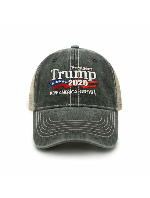 Trump 2020 Keep America Great Campaign Embroidered US Hat Baseball Cotton Cap