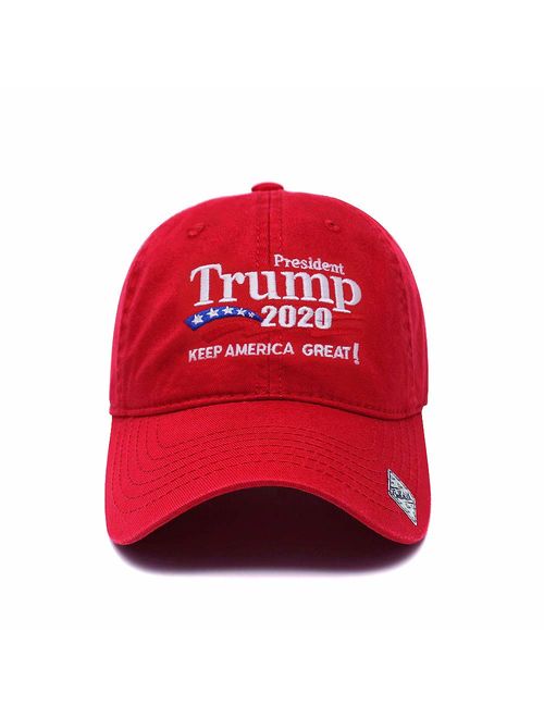 Trump 2020 Keep America Great Campaign Embroidered US Hat Baseball Cotton Cap