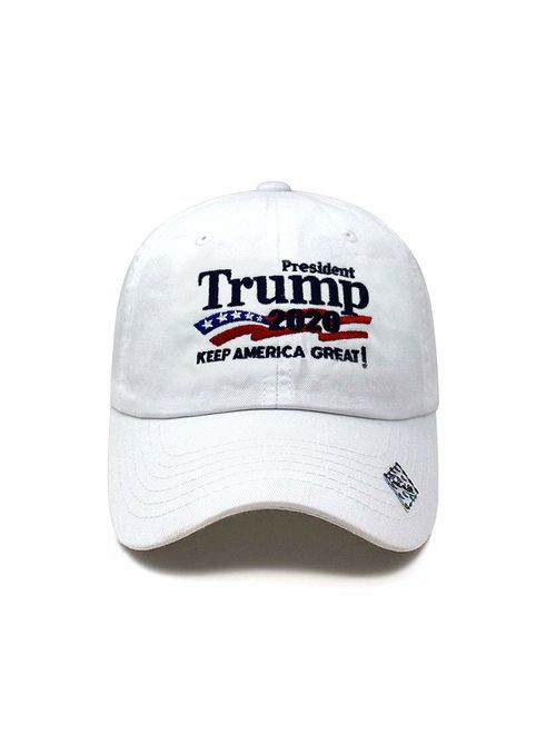 Trump 2020 Keep America Great Campaign Embroidered US Hat Baseball Cotton Cap