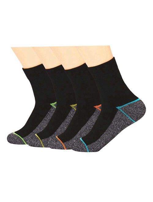 Copper Infused Athletic Ankle Quarter Socks for Mens and Womens 4/5 Pairs