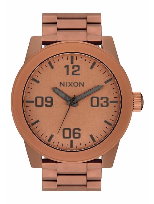 Nixon Corporal SS A346. 100m Water Resistant XL Men's Watch (48mm Watch Face. 24mm Stainless Steel Band)