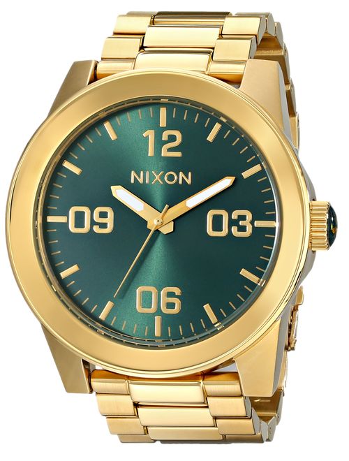 Nixon Corporal SS A346. 100m Water Resistant XL Men's Watch (48mm Watch Face. 24mm Stainless Steel Band)