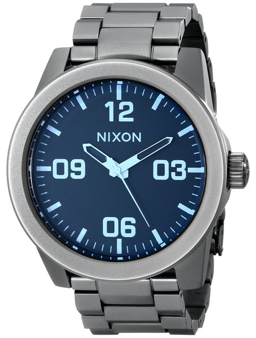 Nixon Corporal SS A346. 100m Water Resistant XL Men's Watch (48mm Watch Face. 24mm Stainless Steel Band)