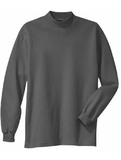 Men's Interlock Knit Mock Turtleneck in Sizes XS-6XL