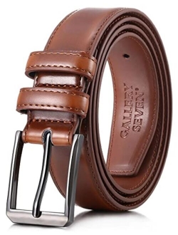 Gallery Seven Mens belt - Genuine Leather Dress Belt - Classic Casual Belt in Gift Box