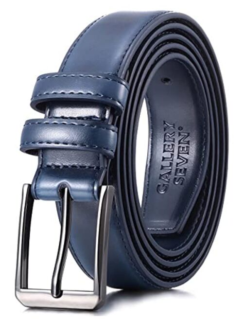 Gallery Seven Mens belt - Genuine Leather Dress Belt - Classic Casual Belt in Gift Box