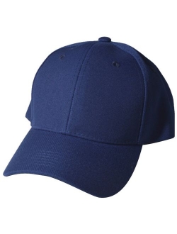 Quality Merchandise Plain Baseball Blank Cap Solid Color Velcro Adjustable