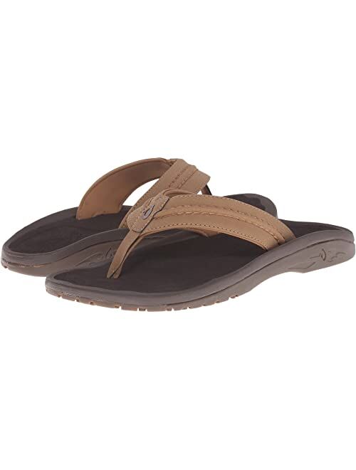 OLUKAI Men' s Hokua Surfing Flip-Flop Sandals